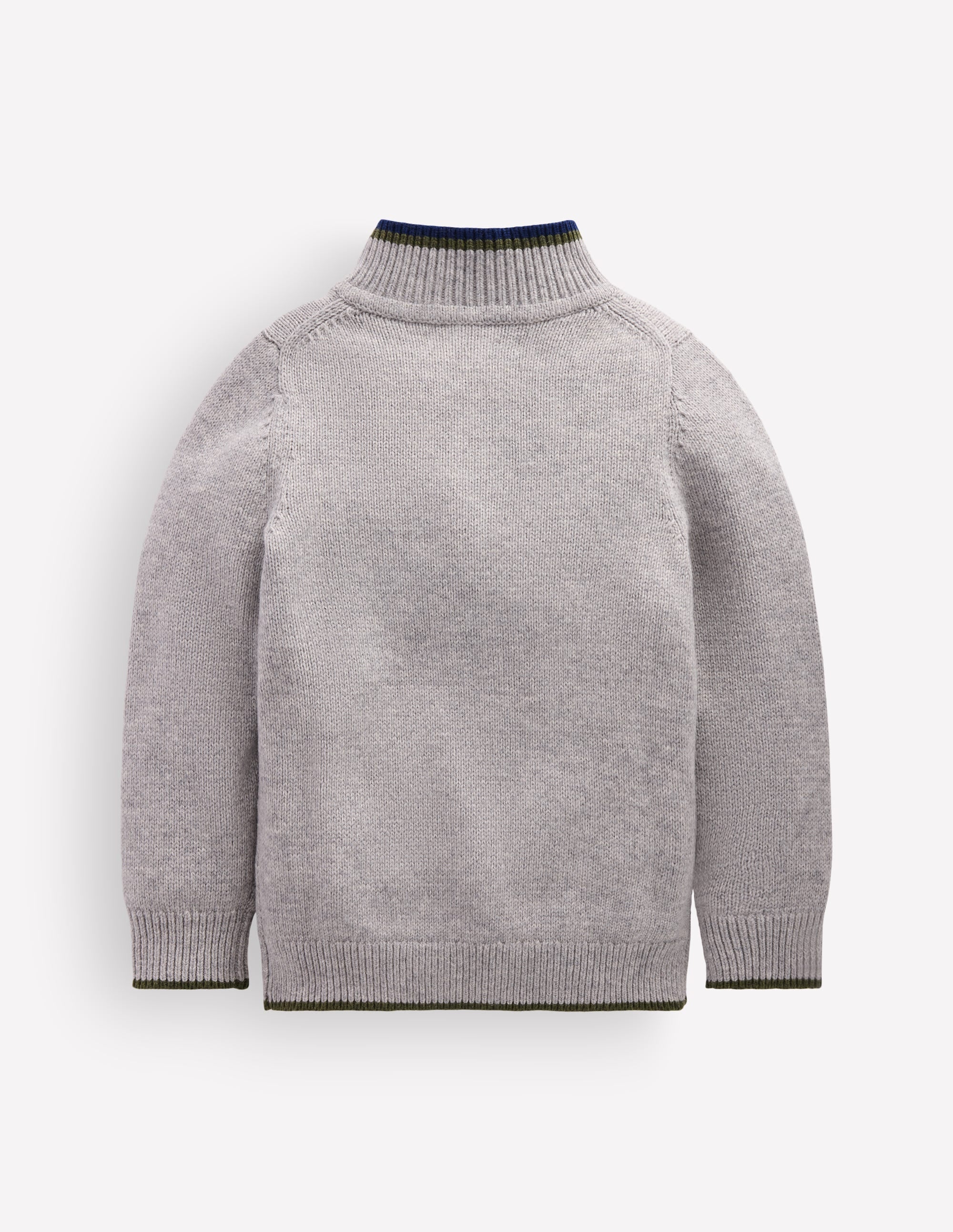 Heritage Half-Zip Sweater-Grey Marl