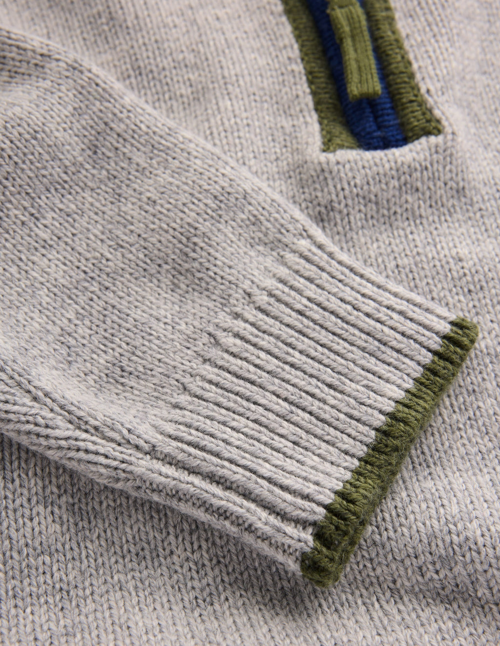Heritage Half-Zip Sweater-Grey Marl