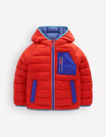 Pack-away Padded Jacket-Aurora Red