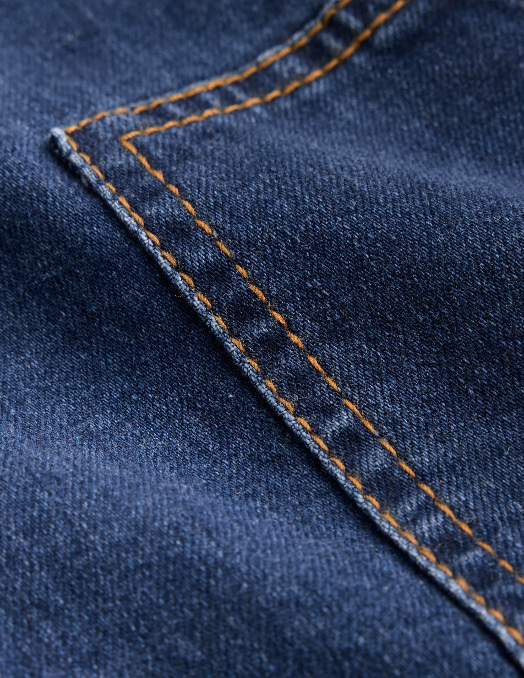 A-line Overalls Dress-Plain Denim