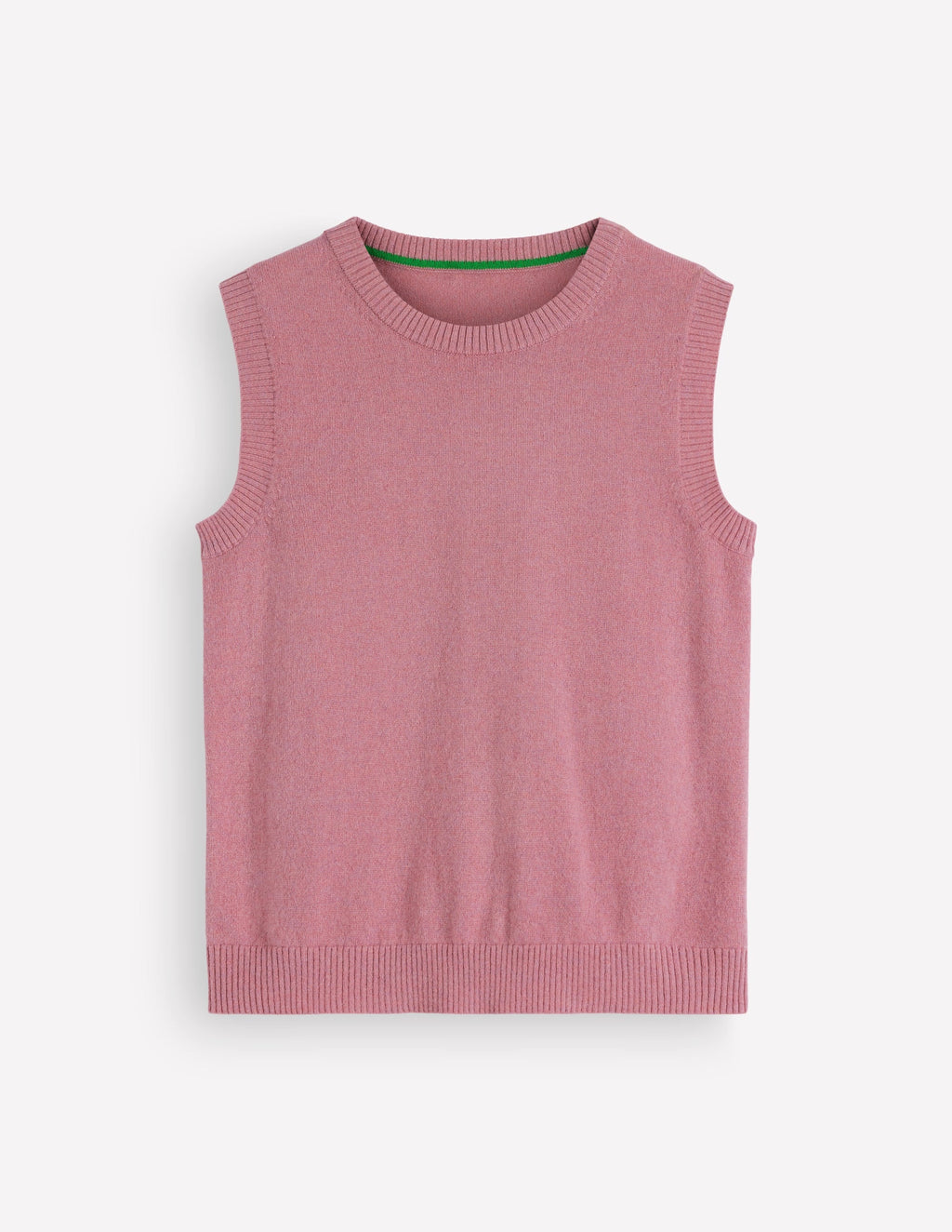 Elsie Cashmere Tank-Pink Heather