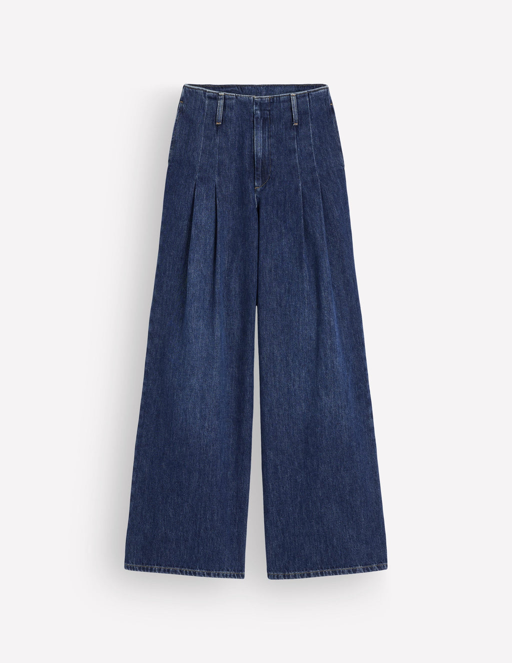 Mayfair Wide Leg Pleat Jeans-Mid Vintage