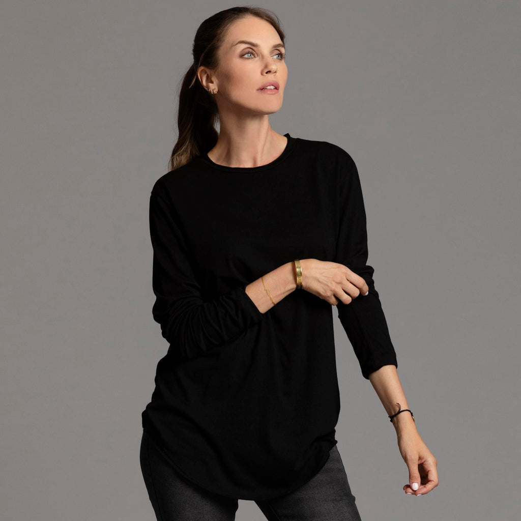DIVINE LONG SLEEVE CREW SHIRT